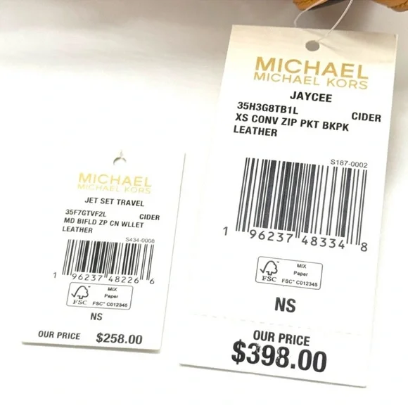 Michael Kors Jaycee Extra-Small Signature Logo Backpack & Matching Bifold Wallet
